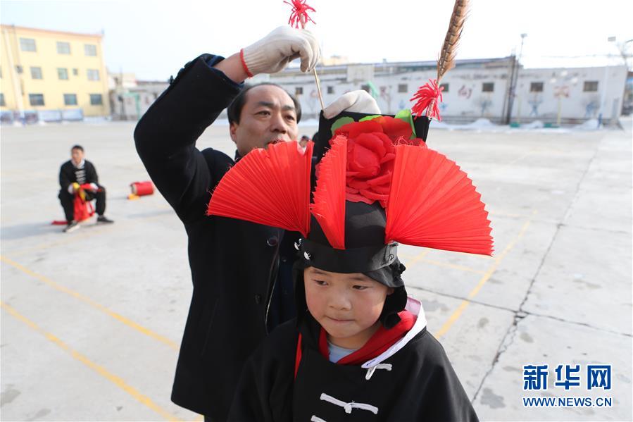 (社會(huì))(2)甘肅武威:非遺“攻鼓子”進(jìn)校園