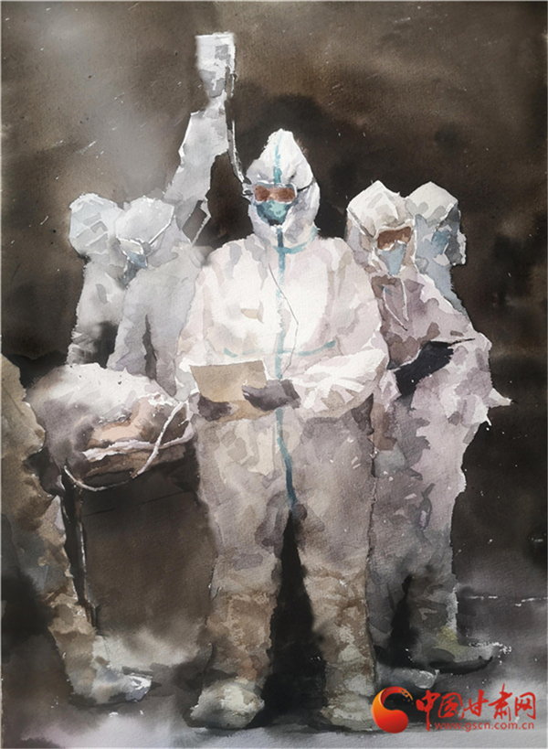 【甘肅文藝界戰(zhàn)“疫”·美術(shù)④ 】陳少杰《祝福》