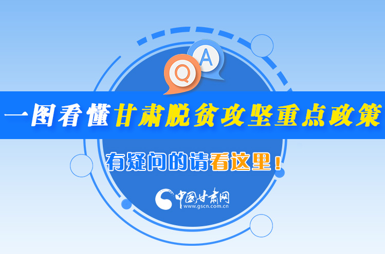 一圖看懂甘肅脫貧攻堅重點政策，有疑問的請看這里！