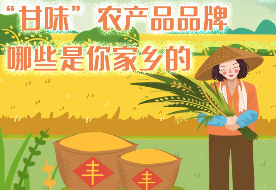 一圖帶你了解“甘味”農(nóng)產(chǎn)品品牌 ，哪些是你家鄉(xiāng)的？
