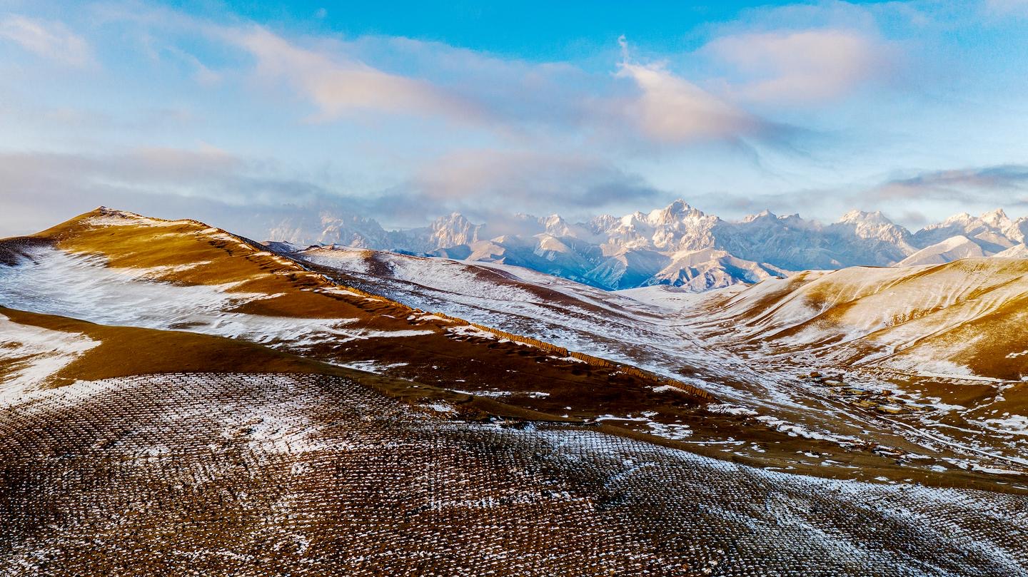 【輪播】武威天祝:祁連山烏鞘嶺段雪后初霽 靜美如畫_fororder_12