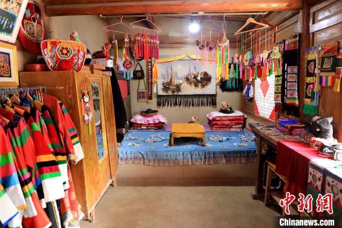 圖為土族文化展示。　薛蒂 攝