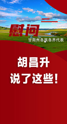  圖解|慰問甘南州各族各界代表 胡昌升說了這些！