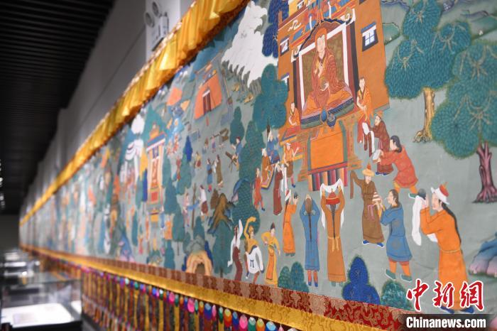 8月20日，“塔影河聲吉祥千年——涼州會盟暨蘭州與武威文物聯(lián)展”在蘭州市博物館開展。戴文昌 攝