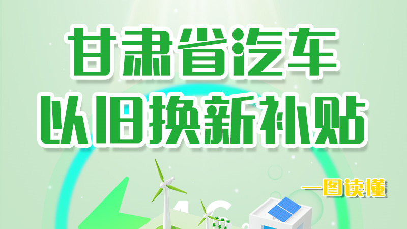 海報|重大利好！甘肅省汽車以舊換新補貼來了