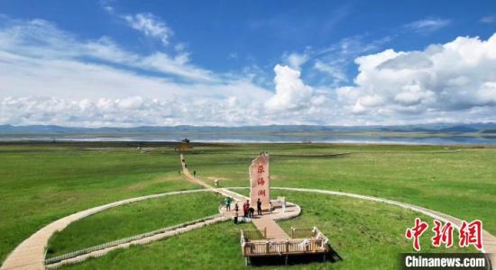 2024年6月，甘肅甘南州碌曲縣尕海湖。(資料圖)高瑩 攝