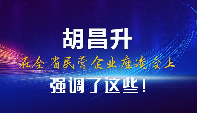 圖解|胡昌升在全省民營企業(yè)座談會上強(qiáng)調(diào)了這些