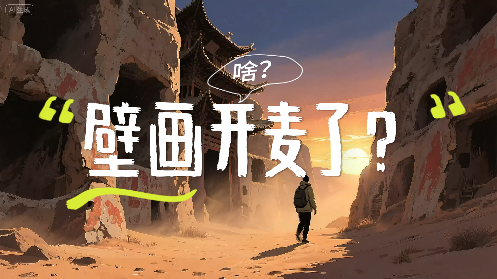 【何以中國·壁畫里的中國】AI視頻|啥？壁畫開麥了！